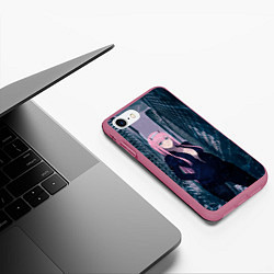 Чехол iPhone 7/8 матовый Zero Two, цвет: 3D-малиновый — фото 2