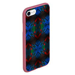 Чехол iPhone 7/8 матовый SHADOW, цвет: 3D-малиновый — фото 2