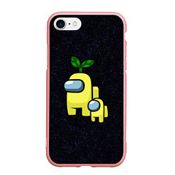 Чехол iPhone 7/8 матовый Among us Yellow kid Yellow, цвет: 3D-баблгам