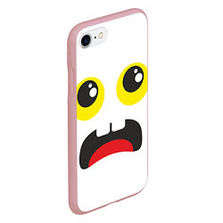 Чехол iPhone 7/8 матовый Испуганное лицо, цвет: 3D-баблгам — фото 2