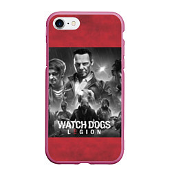 Чехол iPhone 7/8 матовый WATCH DOGS: LEGION, цвет: 3D-малиновый