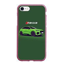 Чехол iPhone 7/8 матовый AUDI RS Q3 Z, цвет: 3D-малиновый