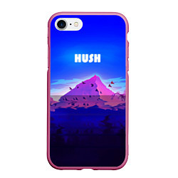 Чехол iPhone 7/8 матовый HUSH, цвет: 3D-малиновый