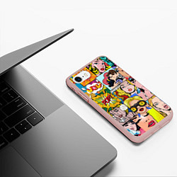 Чехол iPhone 7/8 матовый Pop Art, цвет: 3D-светло-розовый — фото 2