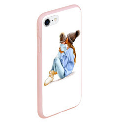 Чехол iPhone 7/8 матовый Самая лучшая мама, цвет: 3D-светло-розовый — фото 2