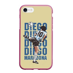 Чехол iPhone 7/8 матовый Diego Diego, цвет: 3D-малиновый