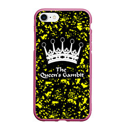 Чехол iPhone 7/8 матовый The Queens Gambit, цвет: 3D-малиновый