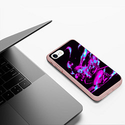 Чехол iPhone 7/8 матовый НЕОНОВЫЙ ТАНДЖИРО, цвет: 3D-светло-розовый — фото 2