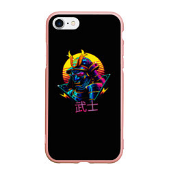 Чехол iPhone 7/8 матовый Cyber Samurai, цвет: 3D-светло-розовый