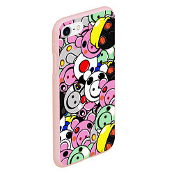 Чехол iPhone 7/8 матовый ROBLOX PIGGY, цвет: 3D-светло-розовый — фото 2