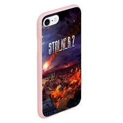 Чехол iPhone 7/8 матовый Stalker 2, цвет: 3D-светло-розовый — фото 2