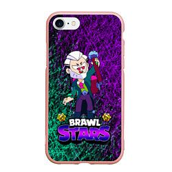 Чехол iPhone 7/8 матовый Brawl StarsByron, цвет: 3D-светло-розовый