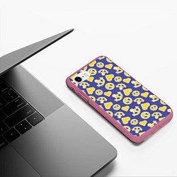Чехол iPhone 7/8 матовый JoJo no Kimyou na Bouken, цвет: 3D-малиновый — фото 2