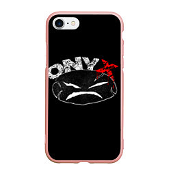 Чехол iPhone 7/8 матовый Onyx, цвет: 3D-светло-розовый