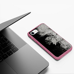 Чехол iPhone 7/8 матовый Аста, цвет: 3D-малиновый — фото 2