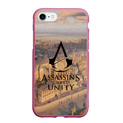 Чехол iPhone 7/8 матовый Assassin’s Creed Unity, цвет: 3D-малиновый