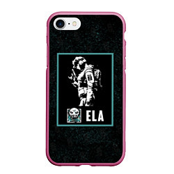 Чехол iPhone 7/8 матовый Ela, цвет: 3D-малиновый