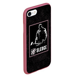 Чехол iPhone 7/8 матовый Sledge, цвет: 3D-малиновый — фото 2