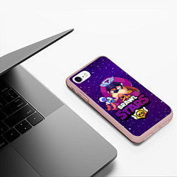 Чехол iPhone 7/8 матовый Brawl Stars - Генерал Гавс, цвет: 3D-светло-розовый — фото 2