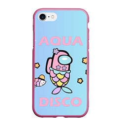 Чехол iPhone 7/8 матовый Aqua Among As, цвет: 3D-малиновый