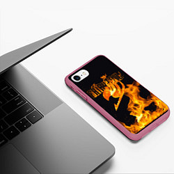 Чехол iPhone 7/8 матовый Сказка о хвосте феи, цвет: 3D-малиновый — фото 2