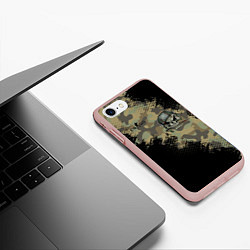 Чехол iPhone 7/8 матовый Counter Strike, цвет: 3D-светло-розовый — фото 2