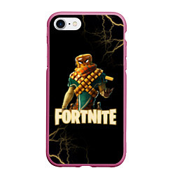 Чехол iPhone 7/8 матовый Mancake Fortnite, цвет: 3D-малиновый