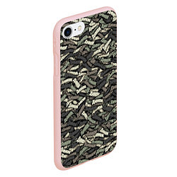 Чехол iPhone 7/8 матовый Камуфляж - Димон, цвет: 3D-светло-розовый — фото 2