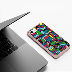Чехол iPhone 7/8 матовый Токио, цвет: 3D-светло-розовый — фото 2