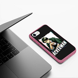 Чехол iPhone 7/8 матовый Ackerman, цвет: 3D-малиновый — фото 2