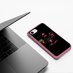 Чехол iPhone 7/8 матовый Titan Rhapsody, цвет: 3D-малиновый — фото 2