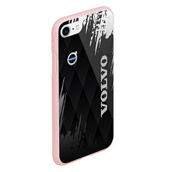 Чехол iPhone 7/8 матовый Volvo, цвет: 3D-светло-розовый — фото 2