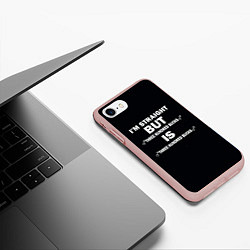 Чехол iPhone 7/8 матовый IM STRAIGHT, цвет: 3D-светло-розовый — фото 2