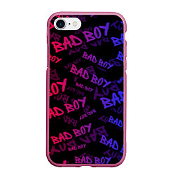 Чехол iPhone 7/8 матовый Bad Boy, цвет: 3D-малиновый