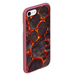 Чехол iPhone 7/8 матовый ЛАВА LAVA, цвет: 3D-малиновый — фото 2