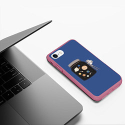 Чехол iPhone 7/8 матовый Замкнутое пространство, цвет: 3D-малиновый — фото 2