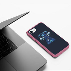 Чехол iPhone 7/8 матовый Переезд, цвет: 3D-малиновый — фото 2