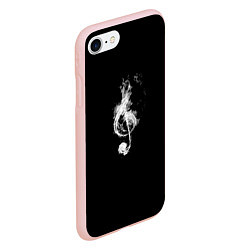Чехол iPhone 7/8 матовый Ключ из дыма, цвет: 3D-светло-розовый — фото 2