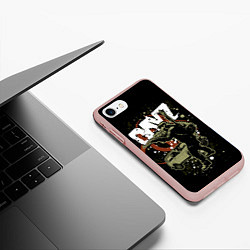 Чехол iPhone 7/8 матовый DayZ, цвет: 3D-светло-розовый — фото 2