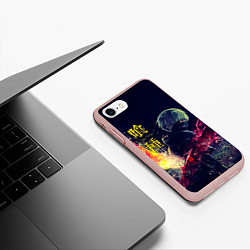 Чехол iPhone 7/8 матовый Канеки Кен Токийский гуль, цвет: 3D-светло-розовый — фото 2