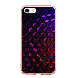 Чехол iPhone 7/8 матовый Неоновая Текстура, цвет: 3D-светло-розовый
