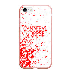 Чехол iPhone 7/8 матовый Cannibal corpse, цвет: 3D-светло-розовый
