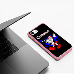 Чехол iPhone 7/8 матовый Cuphead, цвет: 3D-баблгам — фото 2