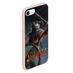 Чехол iPhone 7/8 матовый Viking Valheim, цвет: 3D-светло-розовый — фото 2