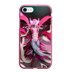 Чехол iPhone 7/8 матовый Bleach Aurora Archangel Art, цвет: 3D-малиновый