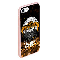 Чехол iPhone 7/8 матовый Valheim Viking Gold, цвет: 3D-светло-розовый — фото 2