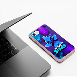 Чехол iPhone 7/8 матовый Сквик Squeak Brawl Stars, цвет: 3D-светло-розовый — фото 2