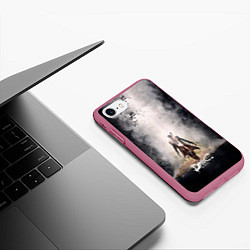 Чехол iPhone 7/8 матовый Dante rebirth, цвет: 3D-малиновый — фото 2