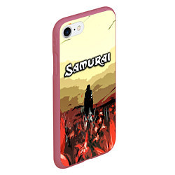 Чехол iPhone 7/8 матовый SAMURAI PROJECT RED, цвет: 3D-малиновый — фото 2