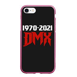 Чехол iPhone 7/8 матовый DMX 1970-2021, цвет: 3D-малиновый